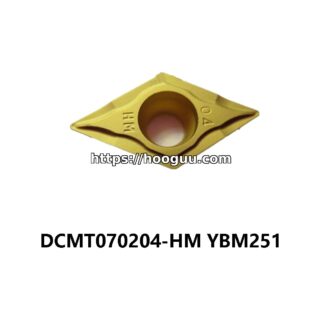 Original ZCC-CT DCMT070204-HM YBM251 Carbide Turning Insert - Diamond 55° | Steel, Stainless Steel (10 PCS)