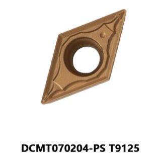 Original Tungaloy DCMT070204-PS T9125 Carbide Turning Insert - Diamond 55° | Steel (10 PCS)