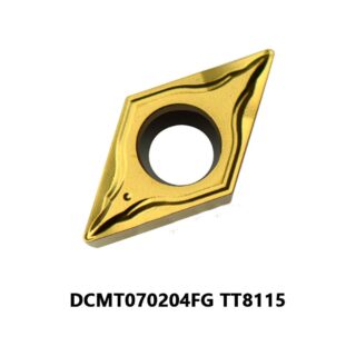 Original TaeguTec DCMT070204FG TT8115 Carbide Turning Insert - Diamond 55° (10 PCS)