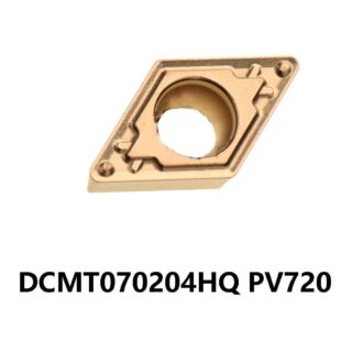 Original Kyocera DCMT070204HQ PV720 Carbide Turning Insert - Diamond 55° (10 PCS)