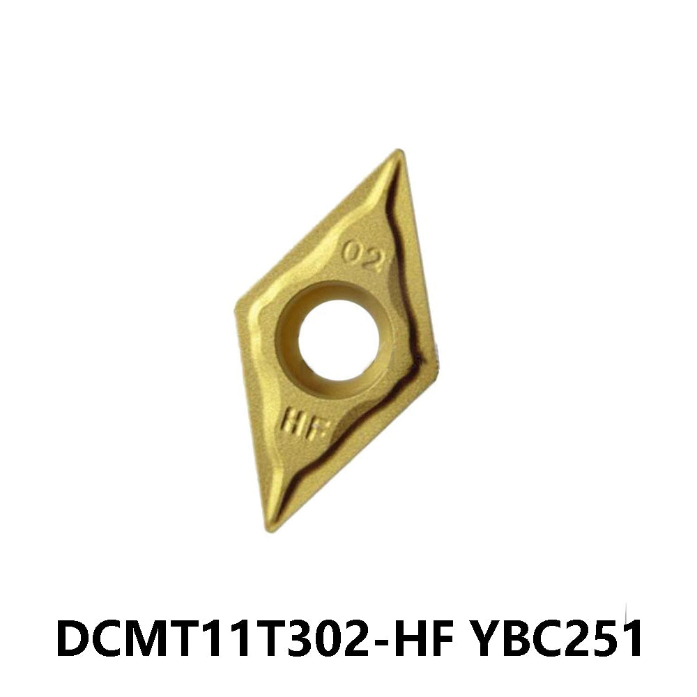 ZCC DCMT11T302-HF YBC251 Carbide Turning Insert - Diamond 55° | Steel, Stainless Steel (10 PCS)