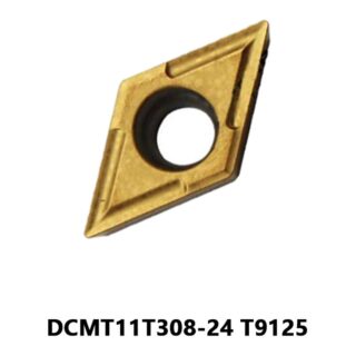 Original Tungaloy DCMT11T308-24 T9125 Carbide Turning Insert - Diamond 55° | Steel (10 PCS)