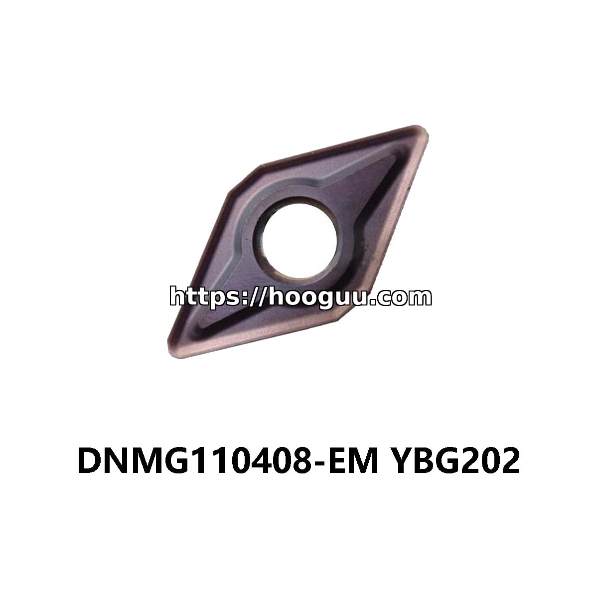 Original ZCC-CT DNMG110408-EM YBG202 Carbide Insert - Diamond 55° | Steel & More (10 PCS)