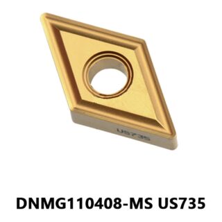 Original Mitsubishi DNMG110408-MS US735 Carbide Turning Insert - Diamond 55° | Steel (10 PCS)