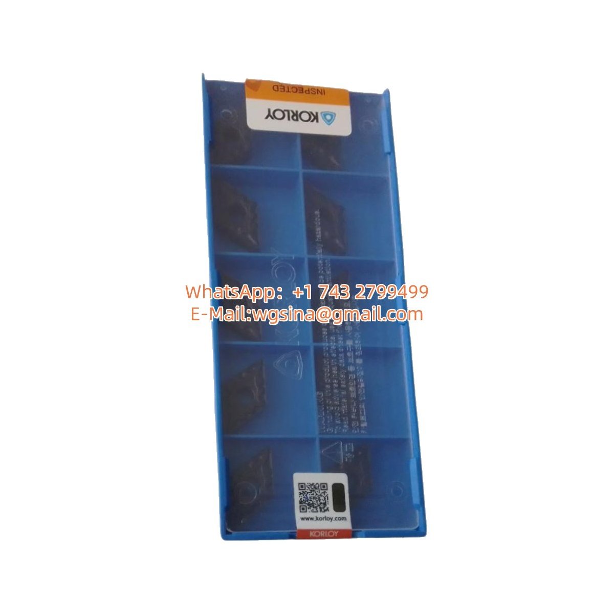 Original Korloy DNMG150408-LP NC3215 Carbide Insert - Diamond 55° | Steel
