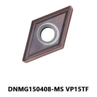 Original Mitsubishi DNMG150408-MS VP15TF Carbide Turning Insert - Diamond 55° | Steel, Stainless Steel (10 PCS)