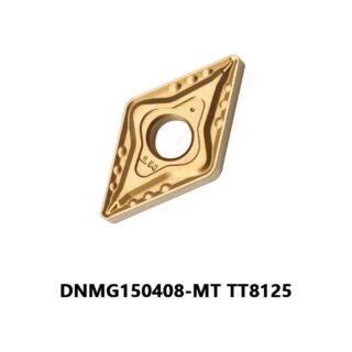 Original TaeguTec DNMG150408-MT TT8125 Carbide Turning Insert - Diamond 55° | Steel (10 PCS)