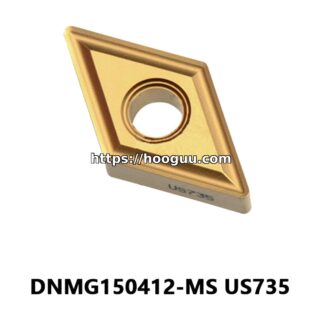 Original Mitsubishi DNMG150412-MS US735 Carbide Turning Insert - Diamond 55° | Steel, Stainless Steel (10 PCS)