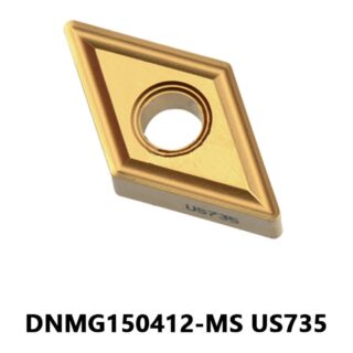 Original Mitsubishi DNMG150412-MS US735 Carbide Turning Insert - Diamond 55° | Steel (10 PCS)