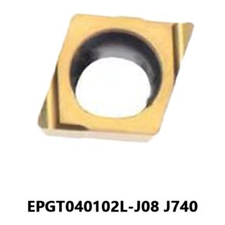 Original Tungaloy EPGT040102L-J08 J740 Carbide Turning Insert - Diamond 75° (10 PCS)