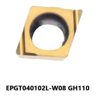 Original Tungaloy EPGT040102L-W08 GH110 Carbide Turning Insert - Diamond 75° (10 PCS)