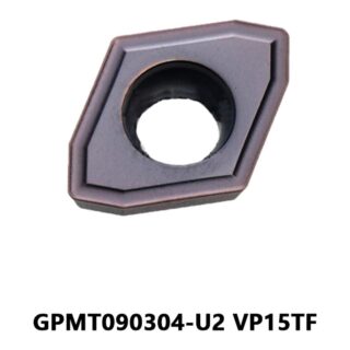 Original Mitsubishi GPMT090304-U2 VP15TF Carbide Insert | Steel, Stainless Steel (10 PCS)
