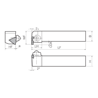 Original Kyocera KGBSR2525M-16 Tool Holder JCA1066001