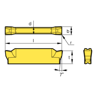 Original Korloy MGMN300-04-R MGMN300 Carbide Insert - Diamond 86° (10 PCS) MGMN300-04-R PC8110
