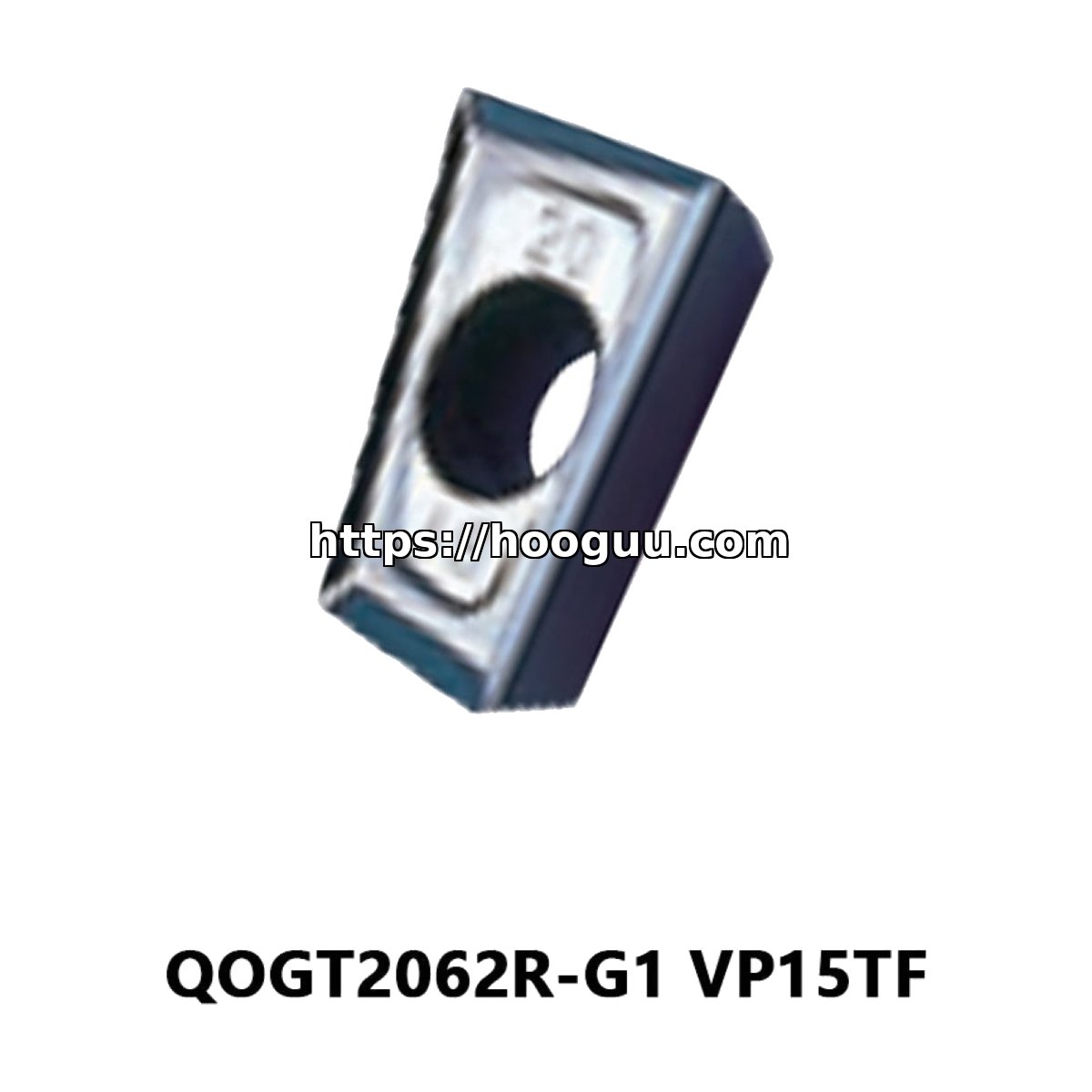 Original Mitsubishi QOGT2062R-G1 VP15TF Carbide Milling Insert | Steel (10 PCS)