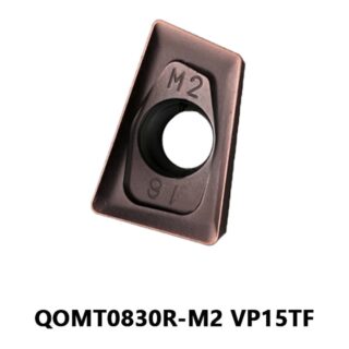 Original Mitsubishi QOMT0830R-M2 VP15TF Carbide Milling Insert | Steel, Stainless Steel (10 PCS)