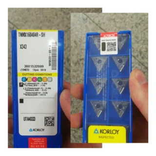 Original Korloy TNMX160404R-X416 X416 Carbide Turning Insert - Triangle (10 PCS) TNMX160404R-X416 CC115