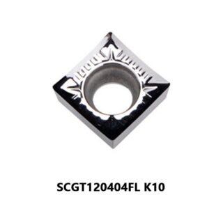 Original TaeguTec SCGT120404FL Carbide Turning Insert - Square (10 PCS) K10 SCGT120404FL K10