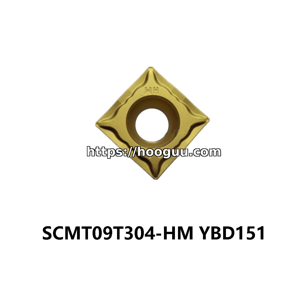 Original ZCC-CT SCMT09T304-HM YBD151 Carbide Turning Insert - Square | Steel, Stainless Steel (10 PCS)