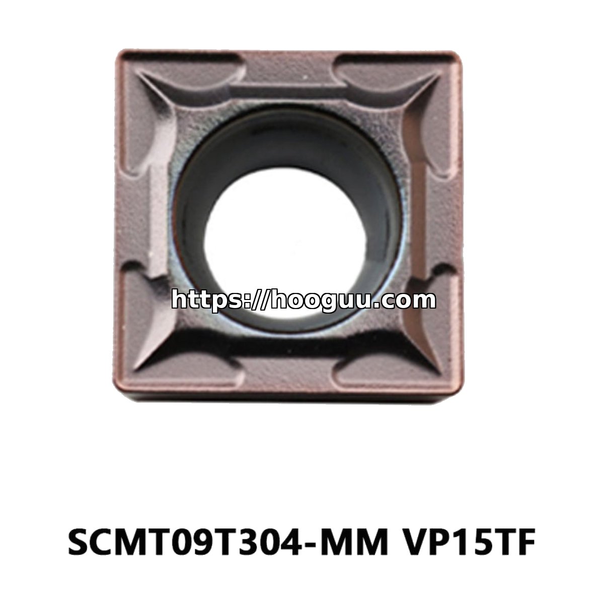 Original Mitsubishi SCMT09T304-MM VP15TF Carbide Turning Insert - Square | Steel, Stainless Steel (10 PCS)