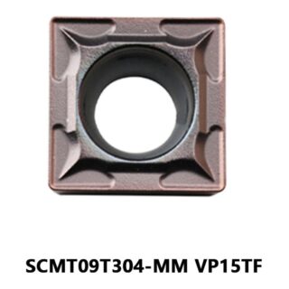 Original Mitsubishi SCMT09T304-MM VP15TF Carbide Turning Insert - Square | Steel, Stainless Steel (10 PCS)