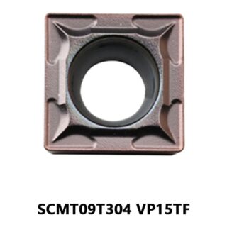 Original Mitsubishi SCMT09T304 VP15TF Carbide Turning Insert - Square | Steel, Stainless Steel (10 PCS)