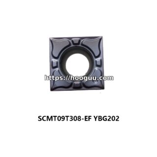 Original ZCC-CT SCMT09T308-EF YBG202 Carbide Turning Insert - Square | Steel, Stainless Steel (10 PCS)