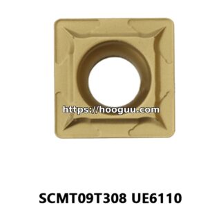 Original Mitsubishi SCMT09T308 UE6110 Carbide Turning Insert - Square | Steel, Stainless Steel (10 PCS)