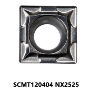 Original Mitsubishi SCMT120404 NX2525 Carbide Turning Insert - Square | Steel & More (10 PCS)