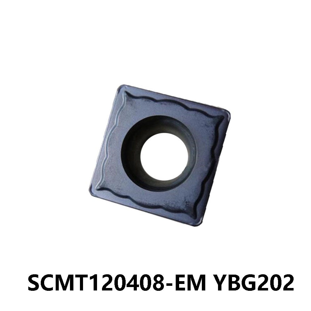 ZCC SCMT120408-EM YBG202 Carbide Turning Insert - Square | Steel, Stainless Steel (10 PCS)