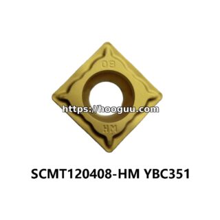 Original ZCC-CT SCMT120408-HM YBC351 Carbide Turning Insert - Square | Steel, Stainless Steel (10 PCS)