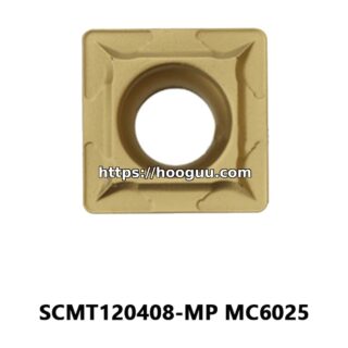 Original Mitsubishi SCMT120408-MP MC6025 Carbide Turning Insert - Square | Steel (10 PCS)