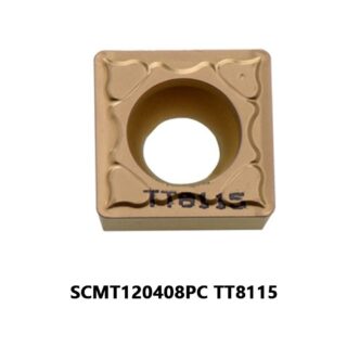 Original TaeguTec SCMT120408PC TT8115 Carbide Turning Insert - Square (10 PCS)