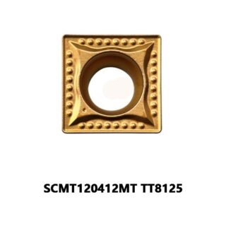 Original TaeguTec SCMT120412MT TT8125 Carbide Turning Insert - Square | Steel (10 PCS)