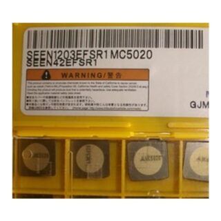 Original Mitsubishi SEEN1203EFSR1 MC5020 Carbide Milling Insert - Square | Cast Iron (10 PCS)