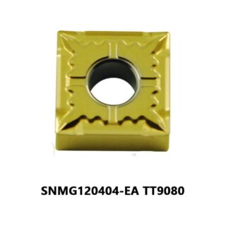 Original TaeguTec SNMG120404-EA TT9080 Carbide Turning Insert - Square | Stainless Steel & More (10 PCS)