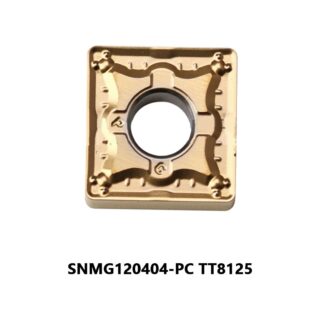 Original TaeguTec SNMG120404-PC TT8125 Carbide Turning Insert - Square | Steel (10 PCS)