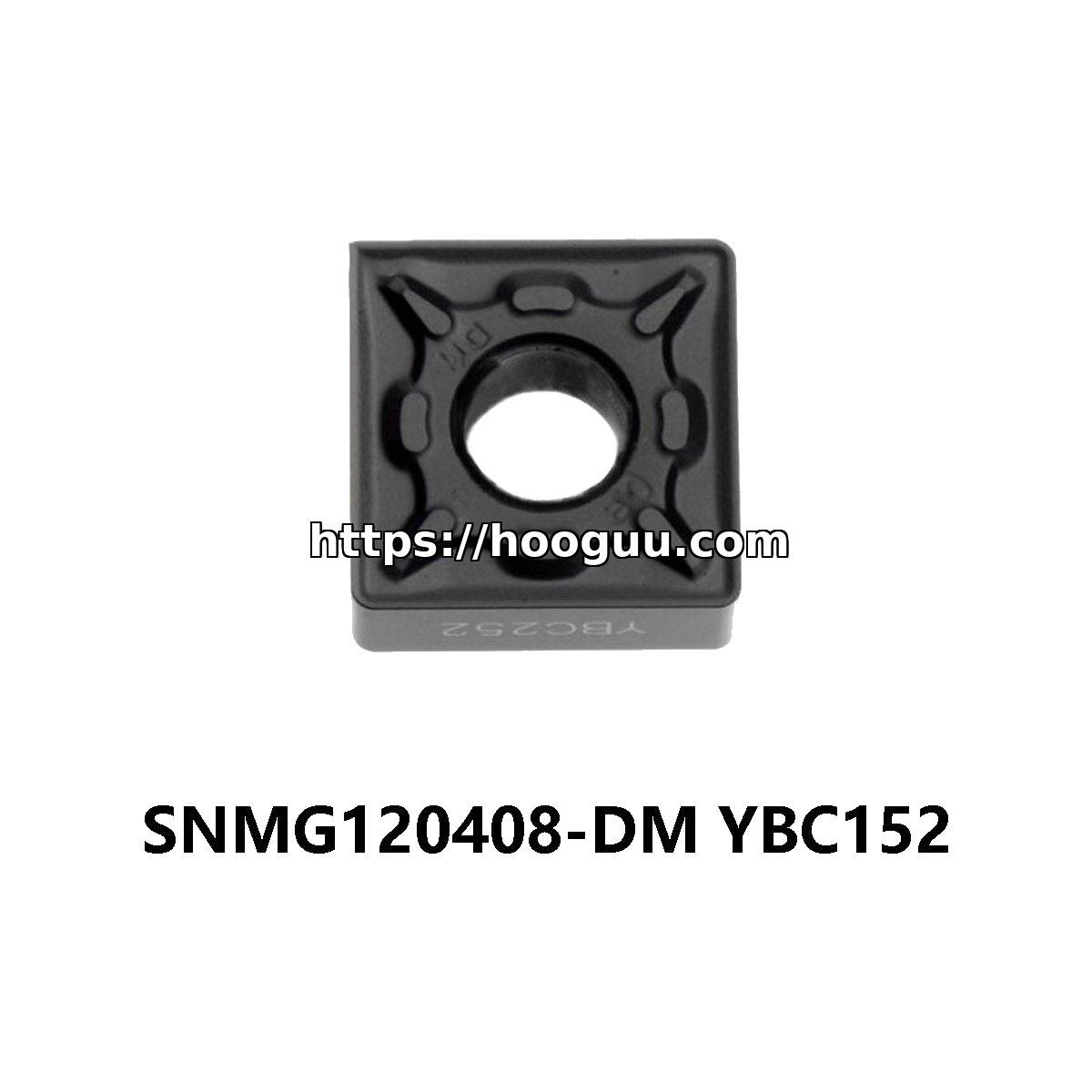 Original ZCC-CT SNMG120408-DM YBC152 Carbide Insert - Square | Steel, Stainless Steel (10 PCS)