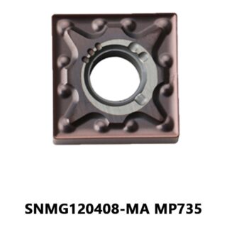 Original Mitsubishi SNMG120408-MA MP735 Carbide Turning Insert - Square (10 PCS)