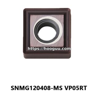 Original Mitsubishi SNMG120408-MS Carbide Turning Insert - Square | Steel, Stainless Steel (10 PCS) VP05RT SNMG120408-MS VP05RT