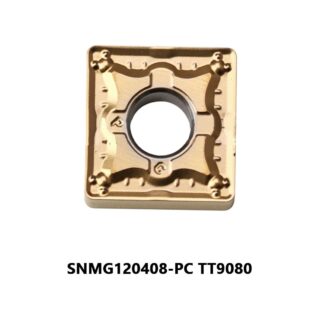 Original TaeguTec SNMG120408-PC TT9080 Carbide Turning Insert - Square | Stainless Steel & More (10 PCS)
