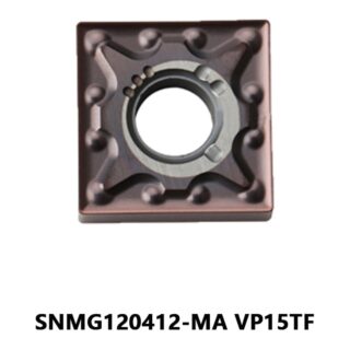 Original Mitsubishi SNMG120412-MA VP15TF Carbide Turning Insert - Square | Steel, Heat-resistant (10 PCS)