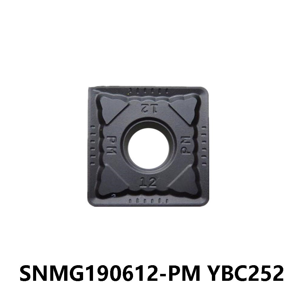 ZCC SNMG190612-PM YBC252 Carbide Turning Insert - Square | Steel, Stainless Steel (10 PCS)