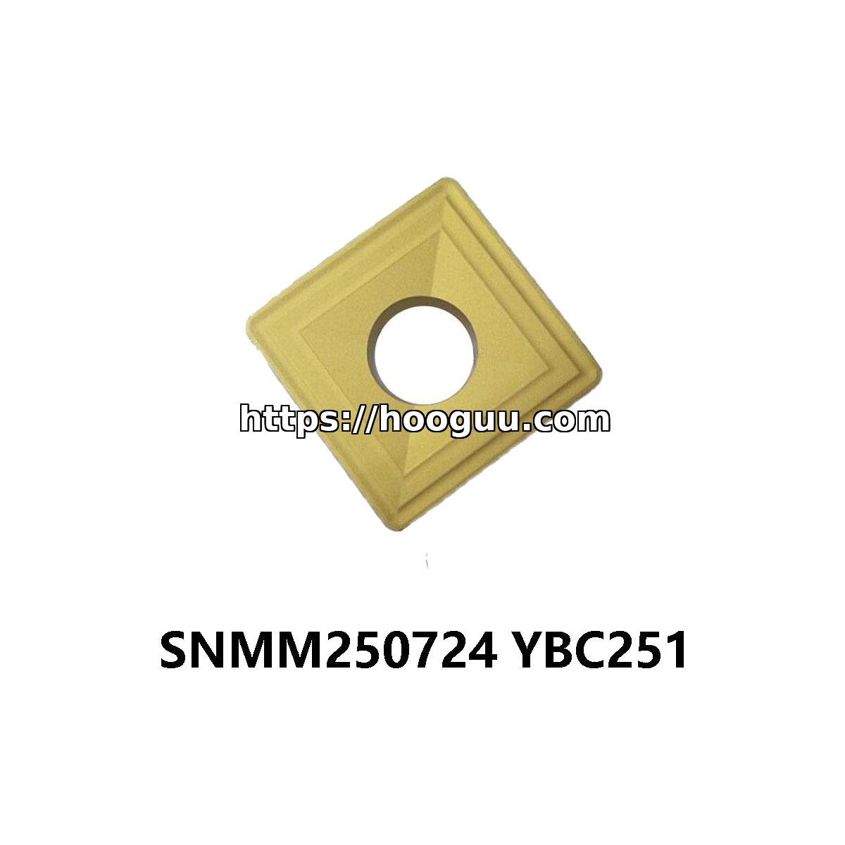 Original ZCC-CT SNMM250724 YBC251 Carbide Insert - Square | Steel, Cast Iron, Titanium (10 PCS)