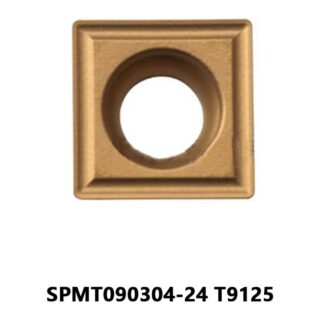 Original Tungaloy SPMT090304-24 T9125 Carbide Turning Insert - Square | Steel (10 PCS)