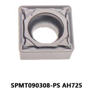 Original Tungaloy SPMT090308-PS AH725 Carbide Turning Insert - Square | Stainless Steel & More (10 PCS)