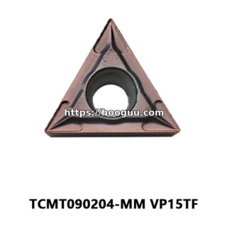 Original Mitsubishi TCMT090204-MM VP15TF Carbide Turning Insert - Triangle | Steel (10 PCS)
