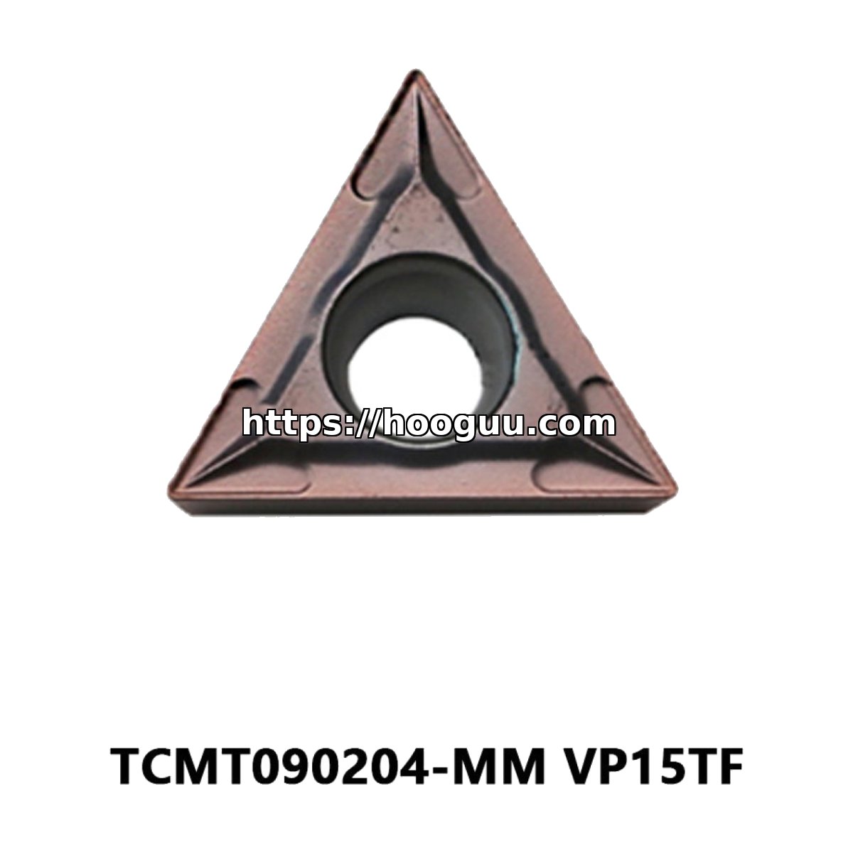 Original Mitsubishi TCMT090204-MM VP15TF Carbide Turning Insert - Triangle | Steel (10 PCS)