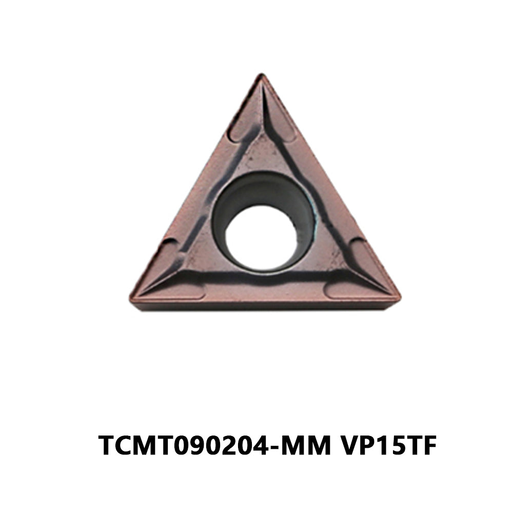 Mitsubishi TCMT090204-MM VP15TF Carbide Turning Insert - Triangle | Steel, Cast Iron (10 PCS)