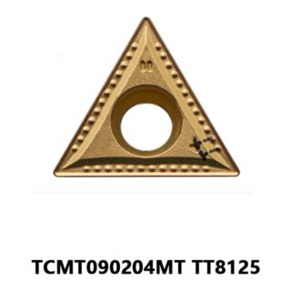 Original Mitsubishi TCMT090204MT TT8125 Carbide Turning Insert - Triangle | Steel (10 PCS)